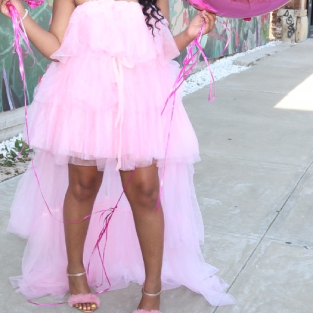 A puffy birthday styled dress.